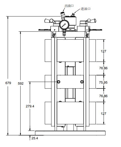 150mm液壓臺(tái)虎鉗立柱 4面式